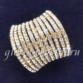 Коктейльное кольцо с кристаллами Сваровски 31741