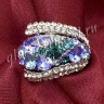 Коктейльное кольцо с кристаллами Сваровски 31682