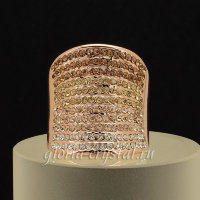 Кольцо с кристаллами Сваровски 30503