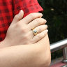 Мужское кольцо с черным ониксом 30246